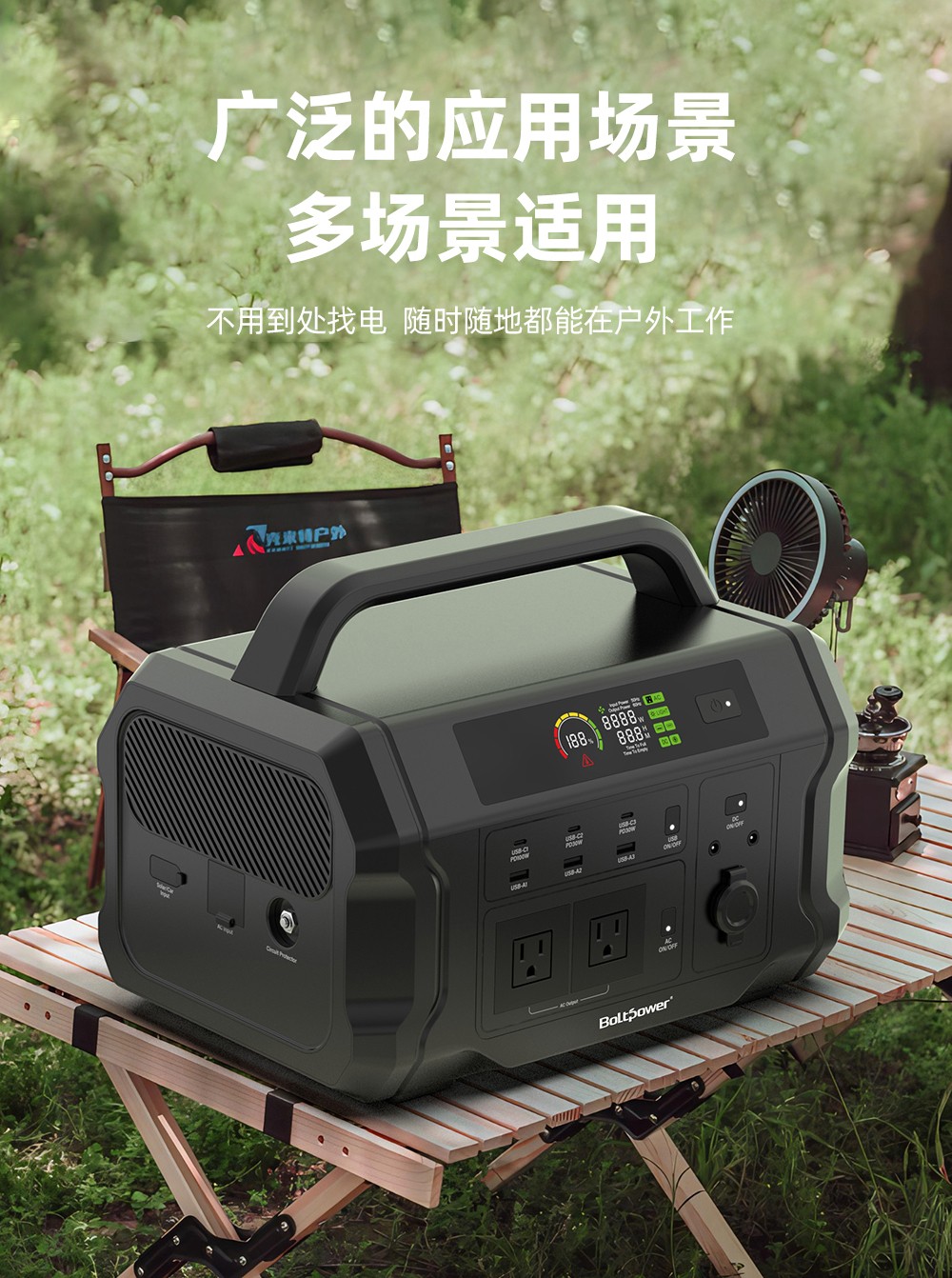 Boltpower電將軍 BP120A  1200W戶外儲能電源_08