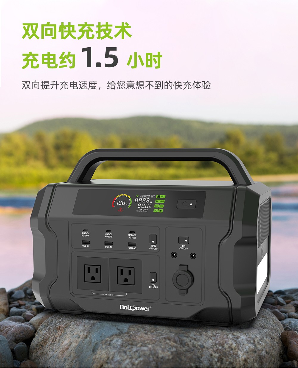 Boltpower電將軍 BP120A  1200W戶外儲能電源_10